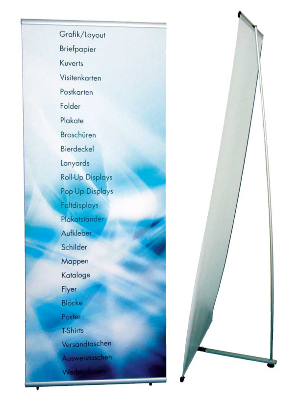 L-Banner Seitenansicht